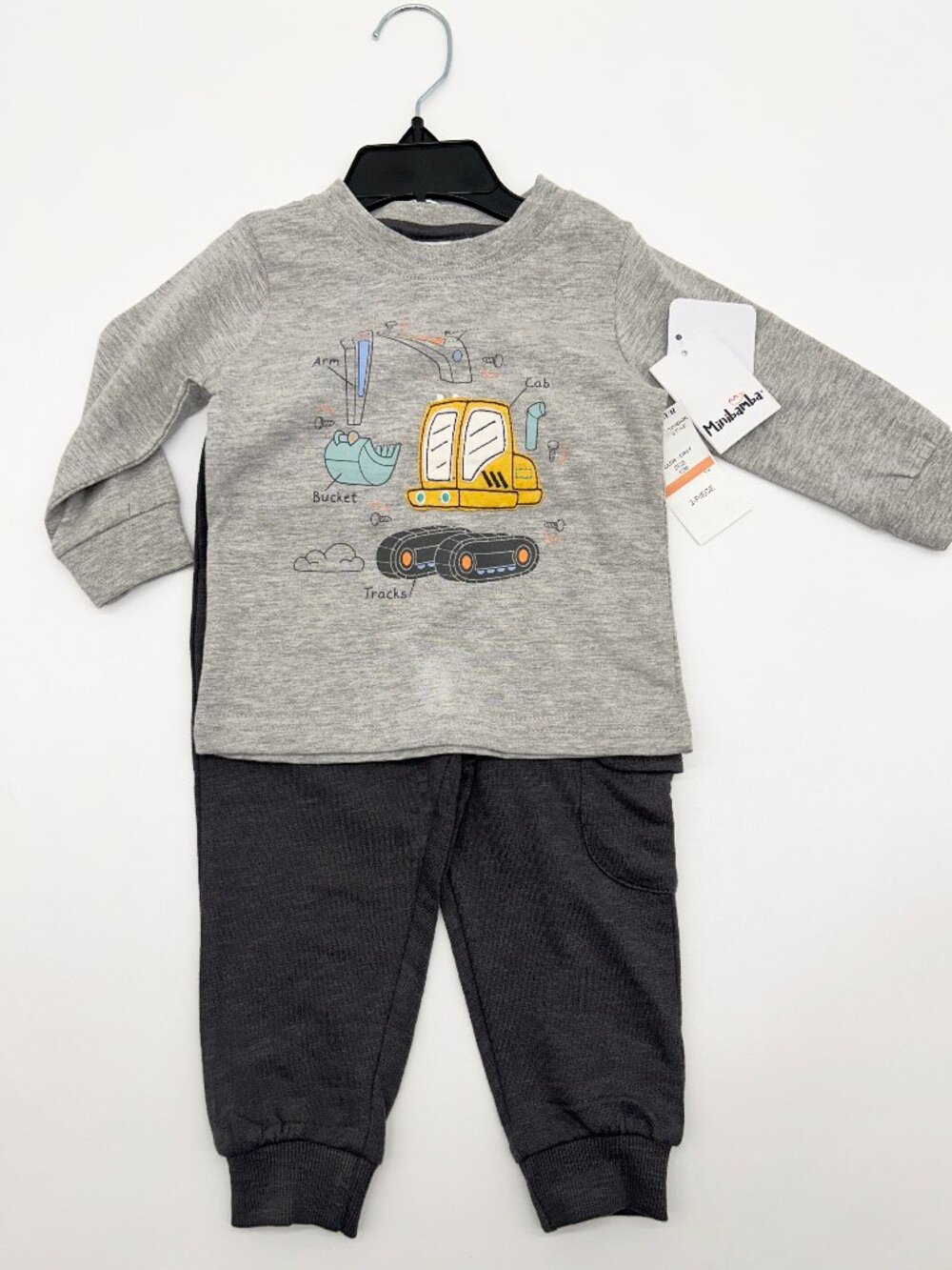 Minibamba Boys 12M Long Sleeve Outfit Set NWT